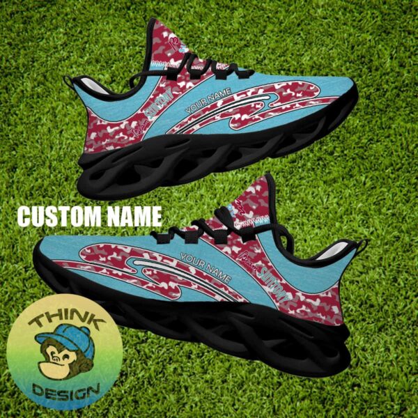 Beam Suntory Brand New Sport Sneaker Trendsetter Camo Max Soul Shoes Custom Name - Beam Suntory Running Shoes Camo Design Personalized Photo 2