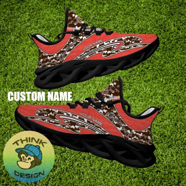 Bundaberg Brand New Running Sneaker Motivate Camo Max Soul Shoes Custom Name - Bundaberg Running Shoes Camo Design Personalized Photo 2