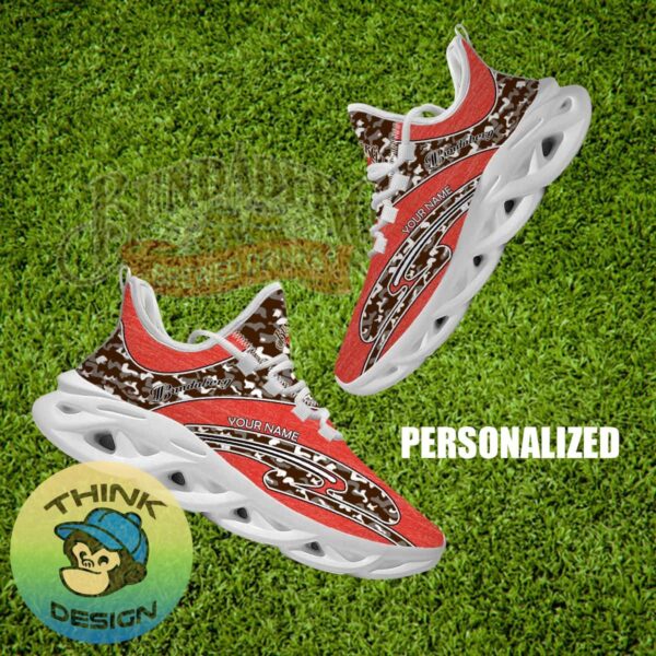 Bundaberg Brand New Running Sneaker Motivate Camo Max Soul Shoes Custom Name - Bundaberg Running Shoes Camo Design Personalized Photo 1