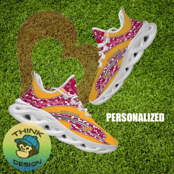 Burlington Brand New Chunky Sneaker Envision Camo Max Soul Shoes Custom Name - Burlington Running Shoes Camo Design Personalized Photo 1