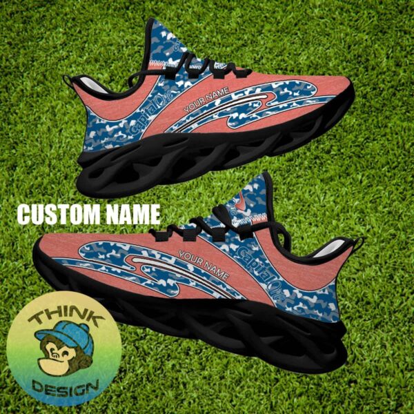 Capital One Brand New Running Sneaker Vibe Camo Max Soul Shoes Custom Name - Capital One Running Shoes Camo Design Personalized Photo 2