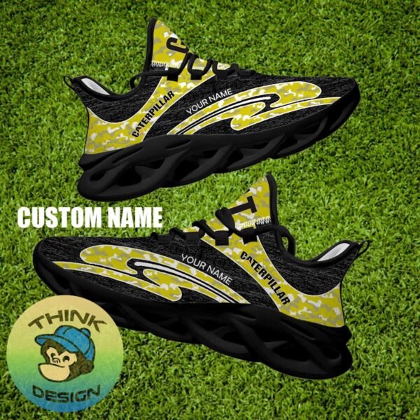 Caterpillar Brand New Chunky Sneaker Artistry Camo Max Soul Shoes Custom Name - Caterpillar Running Shoes Camo Design Personalized Photo 2