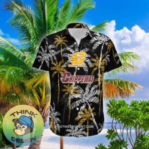 Central Michigan Chippewas Hawaiian Shirt Coconut Tree Vintage Gift For Summer - NCAA Central Michigan Chippewas 3D Hawaiian Shirt Coconut Tree_1