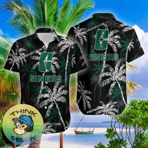 Charlotte 49ers 3D Hawaiian Shirt Coconut Tree Vintage For Men And Women - NCAA Charlotte 49ers 3D Hawaiian Shirt Coconut Tree_2