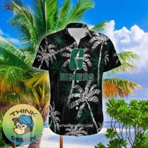 Charlotte 49ers 3D Hawaiian Shirt Coconut Tree Vintage For Men And Women - NCAA Charlotte 49ers 3D Hawaiian Shirt Coconut Tree_1