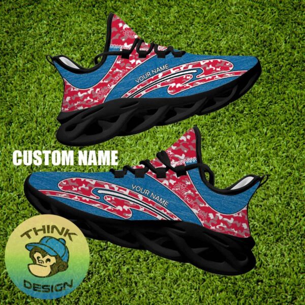 Chick Fil A Brand New Running Sneaker Pop Camo Max Soul Shoes Custom Name - Chick Fil A Running Shoes Camo Design Personalized Photo 2