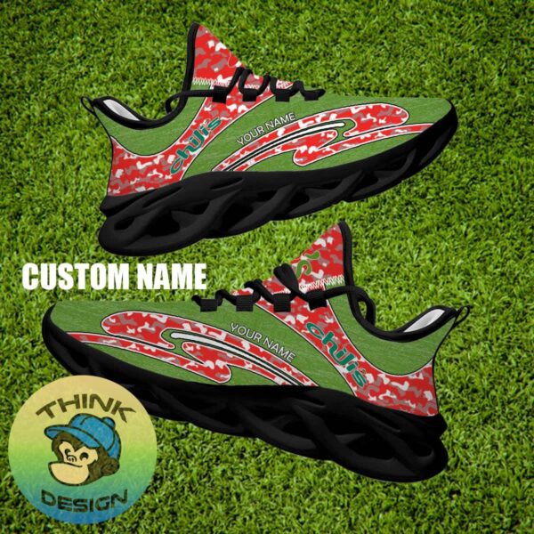 Chili's Brand New Sport Sneaker Dynamic Camo Max Soul Shoes Custom Name - Chili's Running Shoes Camo Design Personalized Photo 2