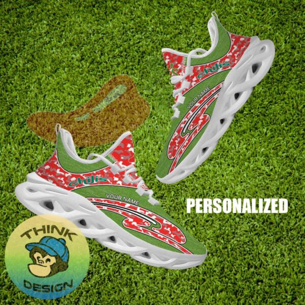 Chili's Brand New Sport Sneaker Dynamic Camo Max Soul Shoes Custom Name - Chili's Running Shoes Camo Design Personalized Photo 1