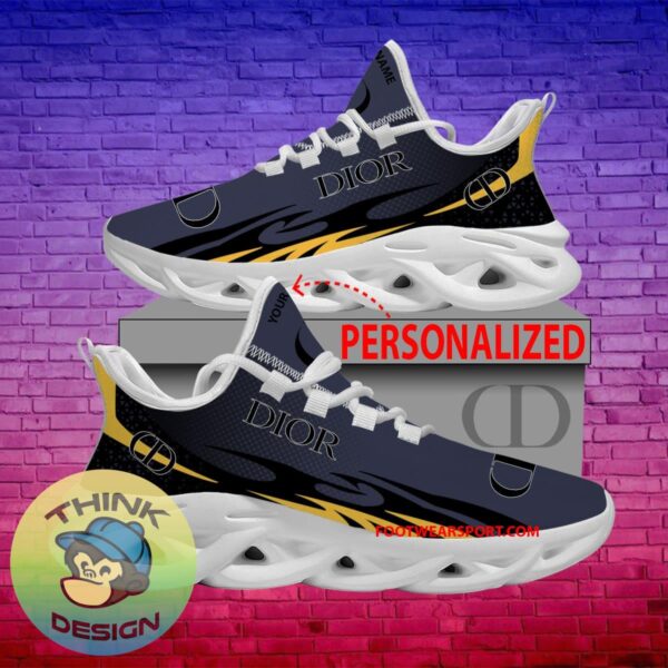 Christian Dior Max Soul Shoes Pattern New Running Sneaker Signature Custom Name - Christian Dior Max Soul Shoes Personlized Photo 1