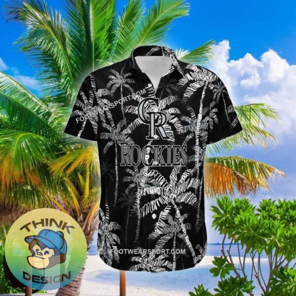 Colorado Rockies Aloha Hawaiian Shirt Coconut Tree Vintage Gift For Fans - MLB Colorado Rockies 3D Hawaiian Shirt Coconut Tree_1