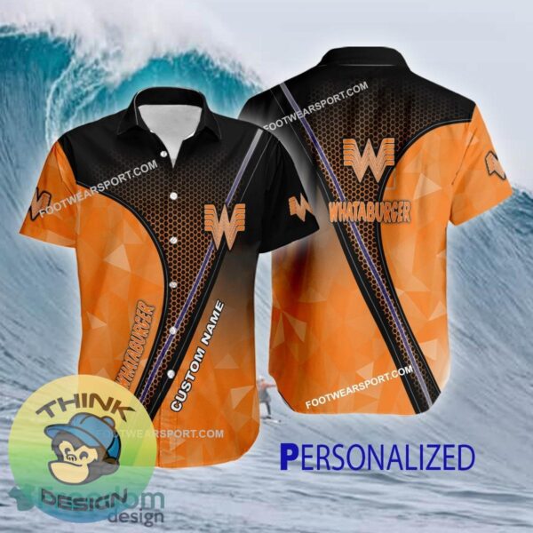 Custom Name WHATABURGER 3D New Vintage Hot AOP Hawaiian Shirt Gift For Fans - WHATABURGER 3D New Vintage Hot AOP Hawaiian Shirt Gift For Fans