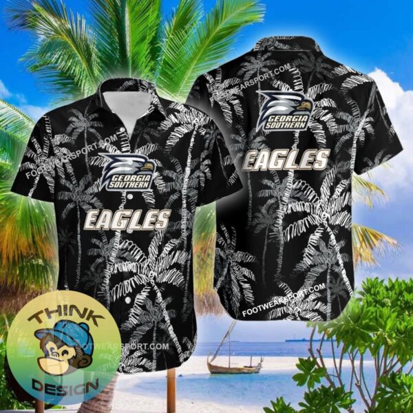 Georgia Southern Eagles 3D Hawaiian Shirt Coconut Tree Vintage For Men And Women - NCAA Georgia Southern Eagles 3D Hawaiian Shirt Coconut Tree_2