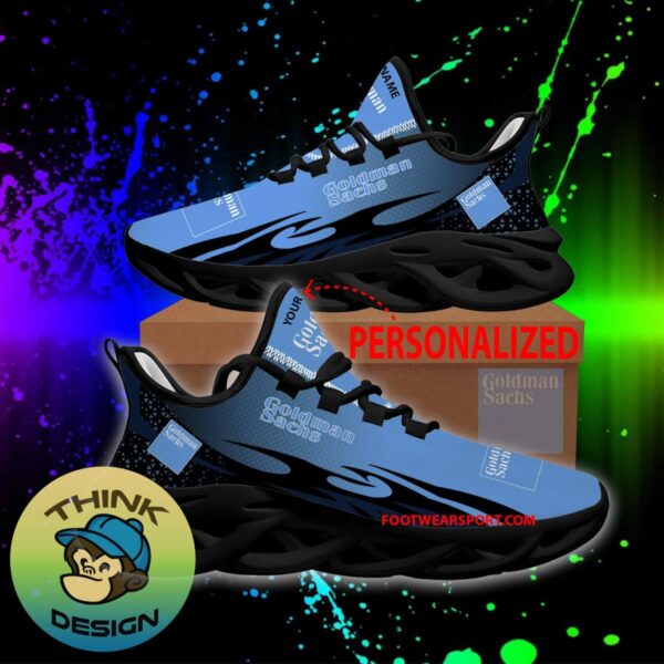 Goldman Sachs Max Soul Shoes Pattern New Running Sneaker Culture Custom Name - Goldman Sachs Max Soul Shoes Personlized Photo 1