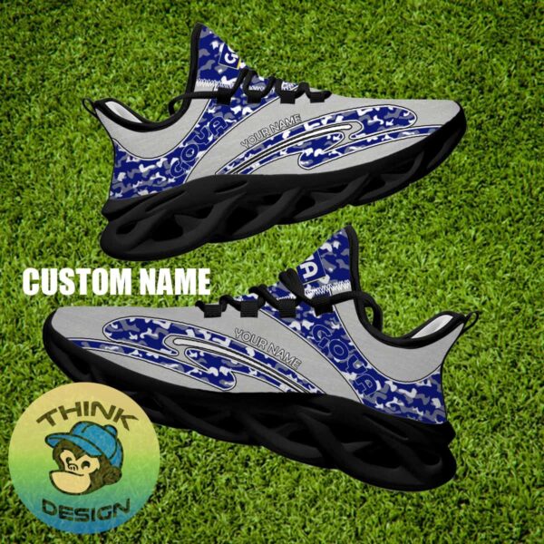 Goya Foods Brand New Sport Sneaker Runners Camo Max Soul Shoes Custom Name - Goya Foods Running Shoes Camo Design Personalized Photo 2