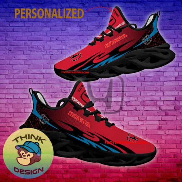 Honda Car Racing Max Soul Shoes Pattern New Chunky Sneaker Sleek Custom Name - Honda Car Racing Max Soul Shoes Personlized Photo 2