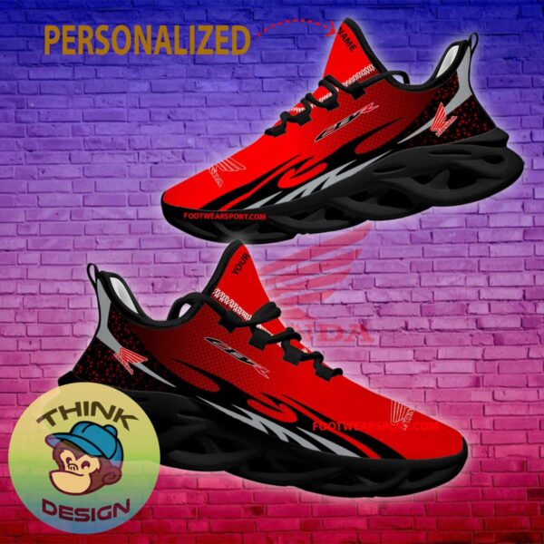 Honda CBR Motorcycle Max Soul Shoes Pattern New Running Sneaker Exclusive Custom Name - Honda CBR Motorcycle Max Soul Shoes Personlized Photo 2