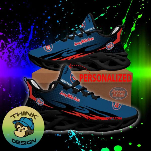 Jersey Mike's Subs Max Soul Shoes Pattern New Sport Sneaker Runners Custom Name - Jersey Mike's Subs Max Soul Shoes Personlized Photo 1