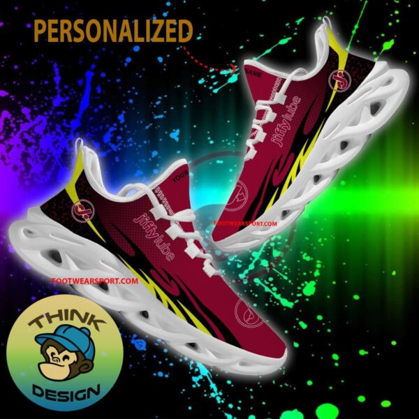 Jiffy Lube Max Soul Shoes Pattern New Chunky Sneaker Urban Custom Name - Jiffy Lube Max Soul Shoes Personlized Photo 2