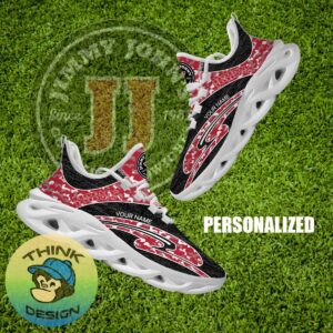 Jimmy John's Brand New Chunky Sneaker Emblematic Camo Max Soul Shoes Custom Name - Jimmy John's Running Shoes Camo Design Personalized Photo 1