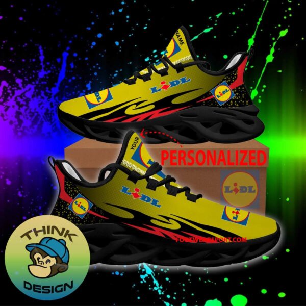 Lidl Max Soul Shoes Pattern New Chunky Sneaker Mark Custom Name - Lidl Max Soul Shoes Personlized Photo 1