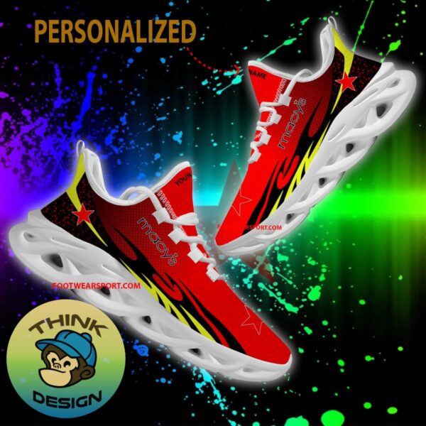 Macy's Max Soul Shoes Pattern New Running Sneaker Monogram Custom Name - Macy's Max Soul Shoes Personlized Photo 2