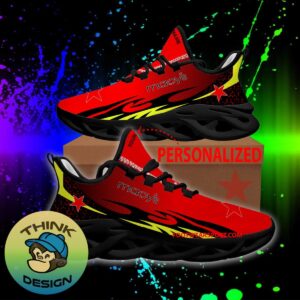 Macy's Max Soul Shoes Pattern New Running Sneaker Monogram Custom Name - Macy's Max Soul Shoes Personlized Photo 1