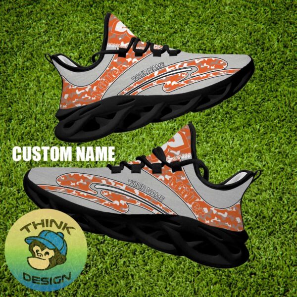 Müller Brand New Chunky Sneaker Showcase Camo Max Soul Shoes Custom Name - Müller Running Shoes Camo Design Personalized Photo 2