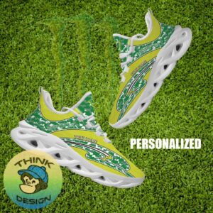 Monster Energy Brand New Chunky Sneaker Pop Camo Max Soul Shoes Custom Name - Monster Energy Running Shoes Camo Design Personalized Photo 1