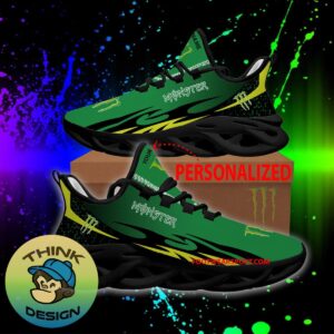 Monster Energy Max Soul Shoes Pattern New Chunky Sneaker Embody Custom Name - Monster Energy Max Soul Shoes Personlized Photo 1