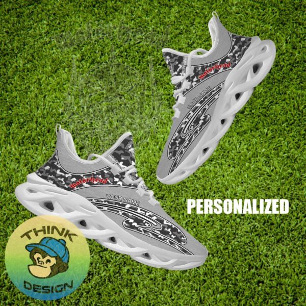 Motorhead Band Brand New Running Sneaker Dynamic Camo Max Soul Shoes Custom Name - Motorhead Band Running Shoes Camo Design Personalized Photo 1