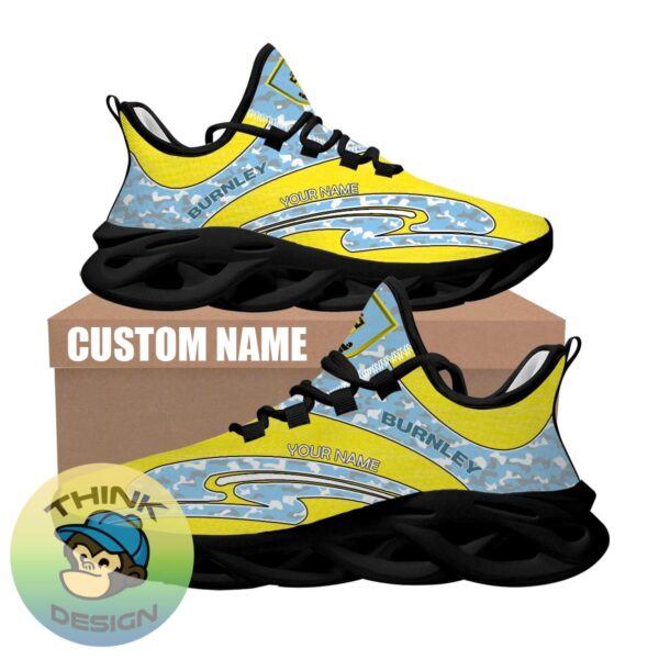 Personalized Camo Design EPL Burnley Max Soul Shoes Design Chunky Sneaker - EPL Burnley Chunky Sneakers Camo Personalized Style 2