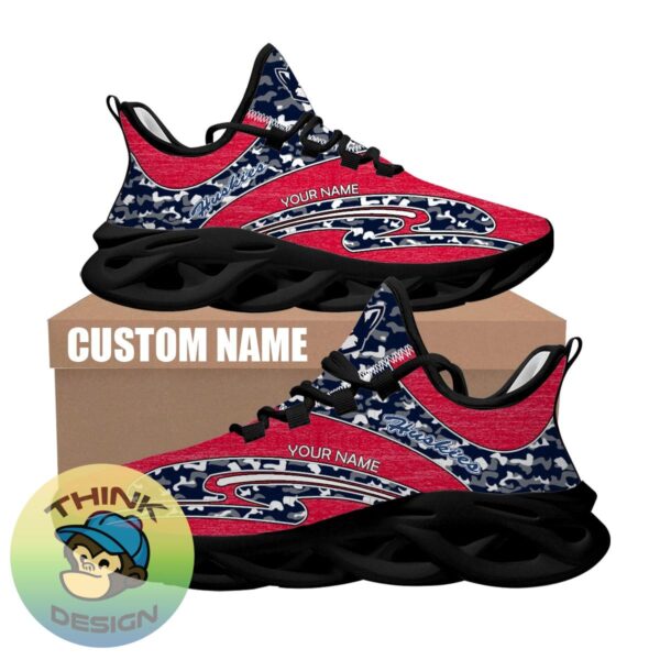 Personalized Camo Design NCAA Connecticut Huskies Max Soul Shoes Badge Running Sneaker - NCAA Connecticut Huskies Chunky Sneakers Camo Personalized Style 2