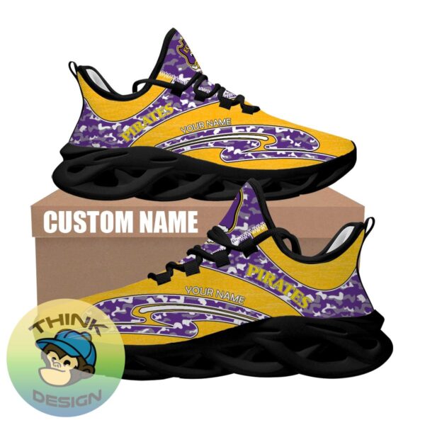 Personalized Camo Design NCAA East Carolina Pirates Max Soul Shoes Mark Chunky Sneaker - NCAA East Carolina Pirates Chunky Sneakers Camo Personalized Style 2