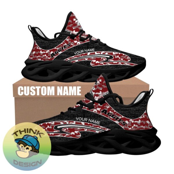 Personalized Camo Design NCAA New Mexico State Aggies Max Soul Shoes Culture Chunky Sneaker - NCAA New Mexico State Aggies Chunky Sneakers Camo Personalized Style 2