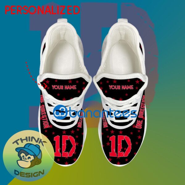 1D One Direction Band Running Sneaker Stride Custom Name Gift Max Soul Shoes New For Fans - 1D One Direction Band Running Shoes New Trending Personalized Photo 2