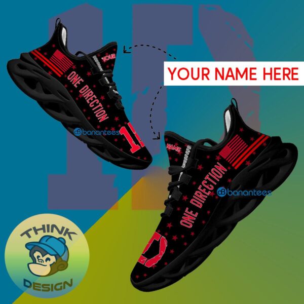 1D One Direction Band Running Sneaker Stride Custom Name Gift Max Soul Shoes New For Fans - 1D One Direction Band Running Shoes New Trending Personalized Photo 1