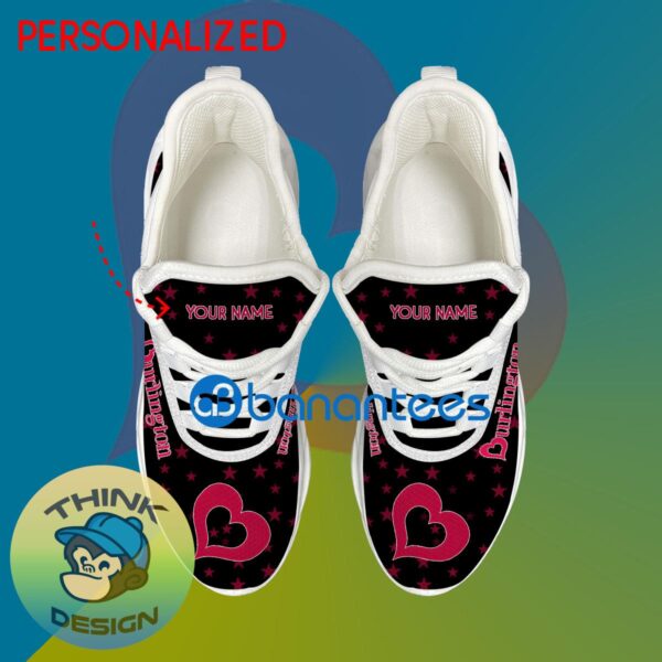 Burlington Running Sneaker Icon Custom Name Gift Max Soul Shoes USA Flag Star New For Fans - Burlington Running Shoes New Trending Personalized Photo 2