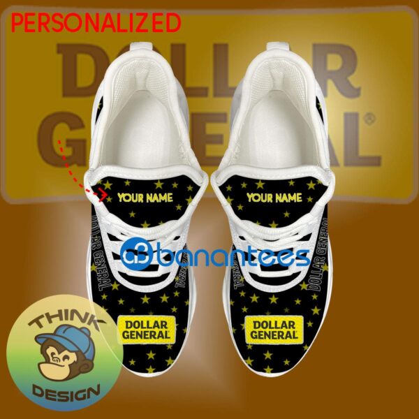 Dollar General Running Sneaker Fashion-forward Custom Name Gift Max Soul Shoes USA Flag Star New For Fans - Dollar General Running Shoes New Trending Personalized Photo 2