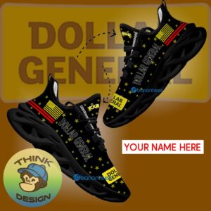 Dollar General Running Sneaker Fashion-forward Custom Name Gift Max Soul Shoes USA Flag Star New For Fans - Dollar General Running Shoes New Trending Personalized Photo 1
