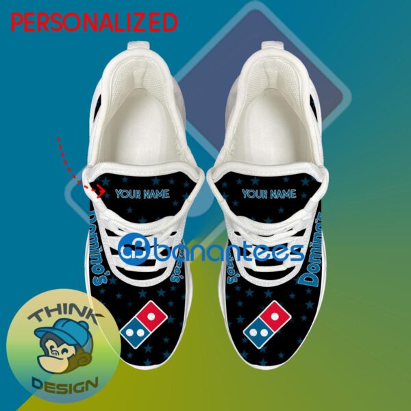 Domino's Chunky Sneaker Elegance Custom Name Gift Max Soul Shoes USA Flag Star New For Fans - Domino's Running Shoes New Trending Personalized Photo 2