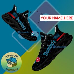 Domino's Chunky Sneaker Elegance Custom Name Gift Max Soul Shoes USA Flag Star New For Fans - Domino's Running Shoes New Trending Personalized Photo 1