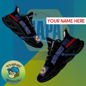 NAPA AUTO PARTS Sport Sneaker Motif Custom Name Gift Max Soul Shoes USA Flag Star New For Fans - NAPA AUTO PARTS Running Shoes New Trending Personalized Photo 1