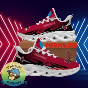 Personalized NCAA Ball State Cardinals Max Soul Shoes New Design Emblem Chunky Sneaker - NCAA Ball State Cardinals Max Soul Shoes Personalized Photo 1