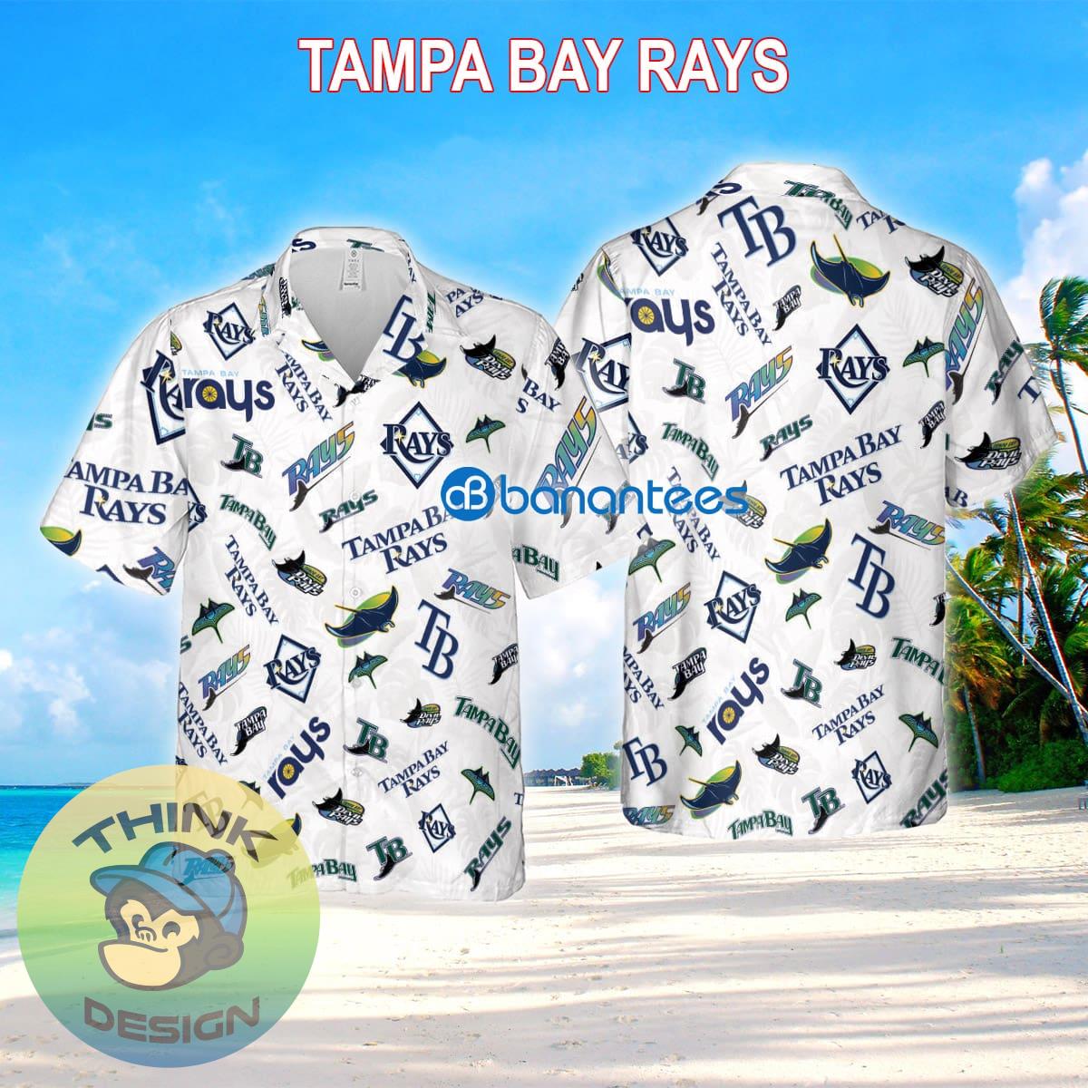 Tampa Bay Rays AOP 3D Hawaiian Shirt White Pattern Logo New Gift For Fans 1 Tampa Bay Rays AOP 3D Hawaiian Shirt White Pattern Logo New Gift For Fans - Tampa Bay Rays AOP 3D Hawaiian Shirt White Pattern Logo New Gift For Fans